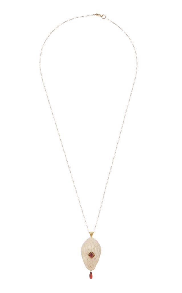 Annette Ferdinandsen Annette Ferdinandsen - Year Of The Snake 14K Yellow Gold; Garnet Pendant Necklace - Gold - OS - Moda Operandi - Gifts For Her
