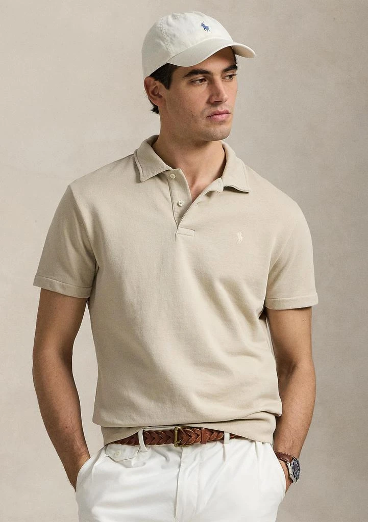 Ralph Lauren Loopback Fleece Polo Collar Short Sleeve Sweatshirt 1