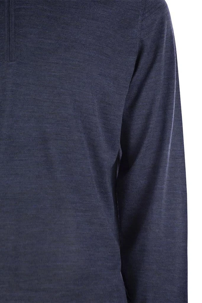 Fedeli Fedeli Favonio - Superfine Wool Half-Zip Sweater 4