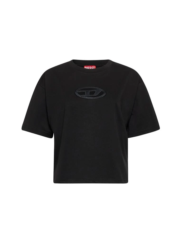 Diesel DIESEL | Black T-Buxt-Crop-Od T-shirt | Women | XXS 1