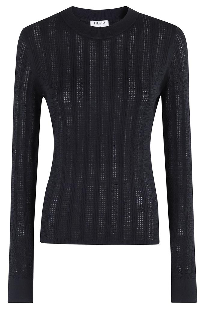 FILIPPA K Filippa K Sheer Long Sleeve Top