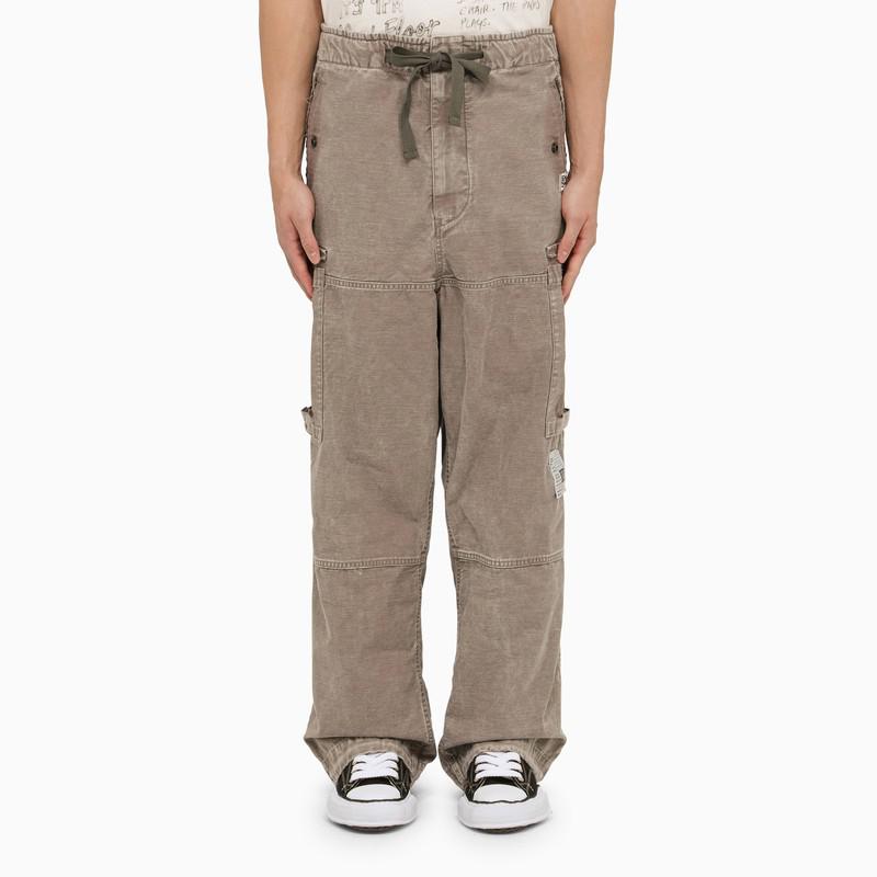 Maison MIHARA YASUHIRO Grey washed effect cotton trousers