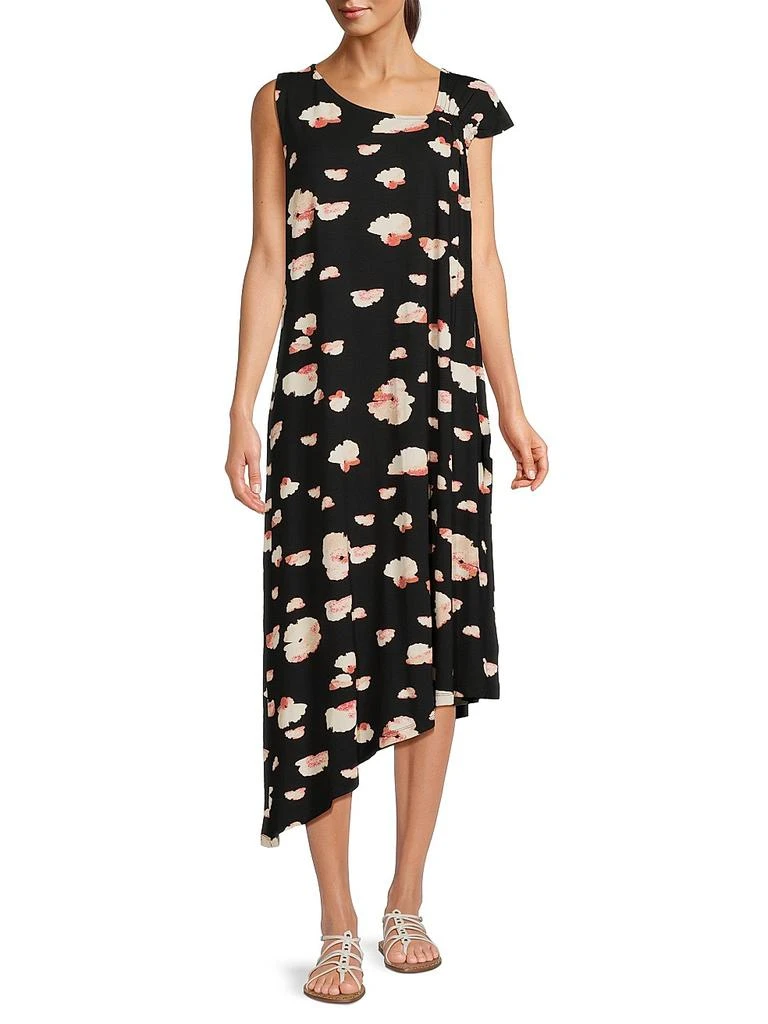 Masai Copenhagen Okta Asymmetric Floral Jersey Dress 2