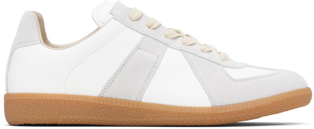 MAISON MARGIELA Gray & White Replica Sneakers