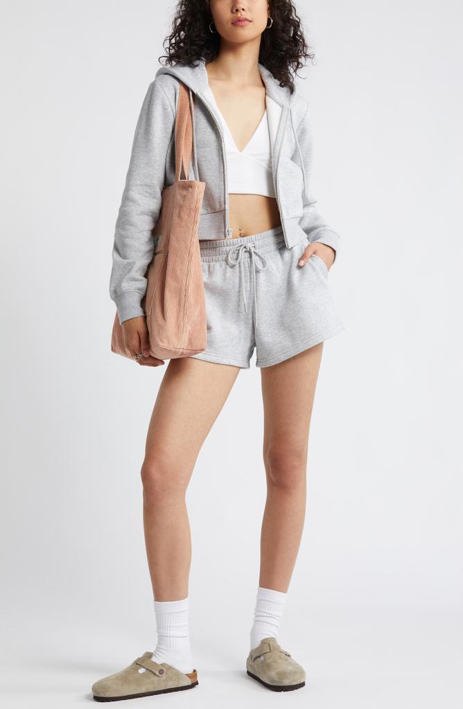 BP. Crop Zip Fleece Hoodie