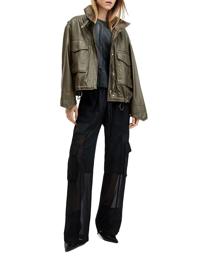 ALL SAINTS Clay Leather Jacket 7