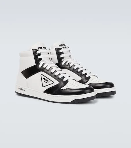 Prada High-top leather sneakers 5