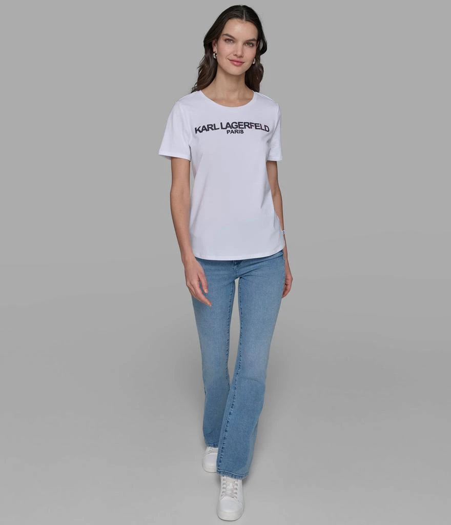 Karl Lagerfeld Paris IRRIDESCENT LOGO TEE 4