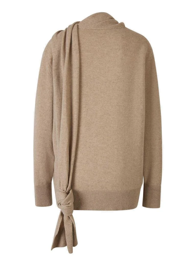 Stella McCartney Stella McCartney Scarf Detailed Crewneck Knitted Jumper 2