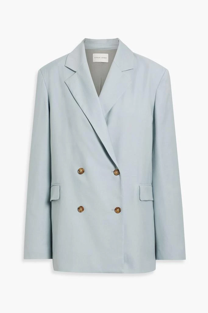Loulou Studio Donau double-breasted wool-twill blazer 1