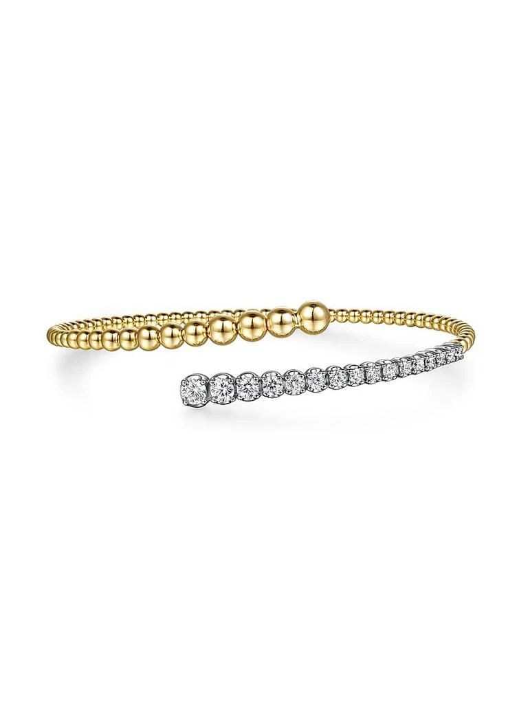 Gabriel
Co Bujukan 14K White
Yellow Gold
0.75 TCW Diamond Bypass Cuff Bracelet