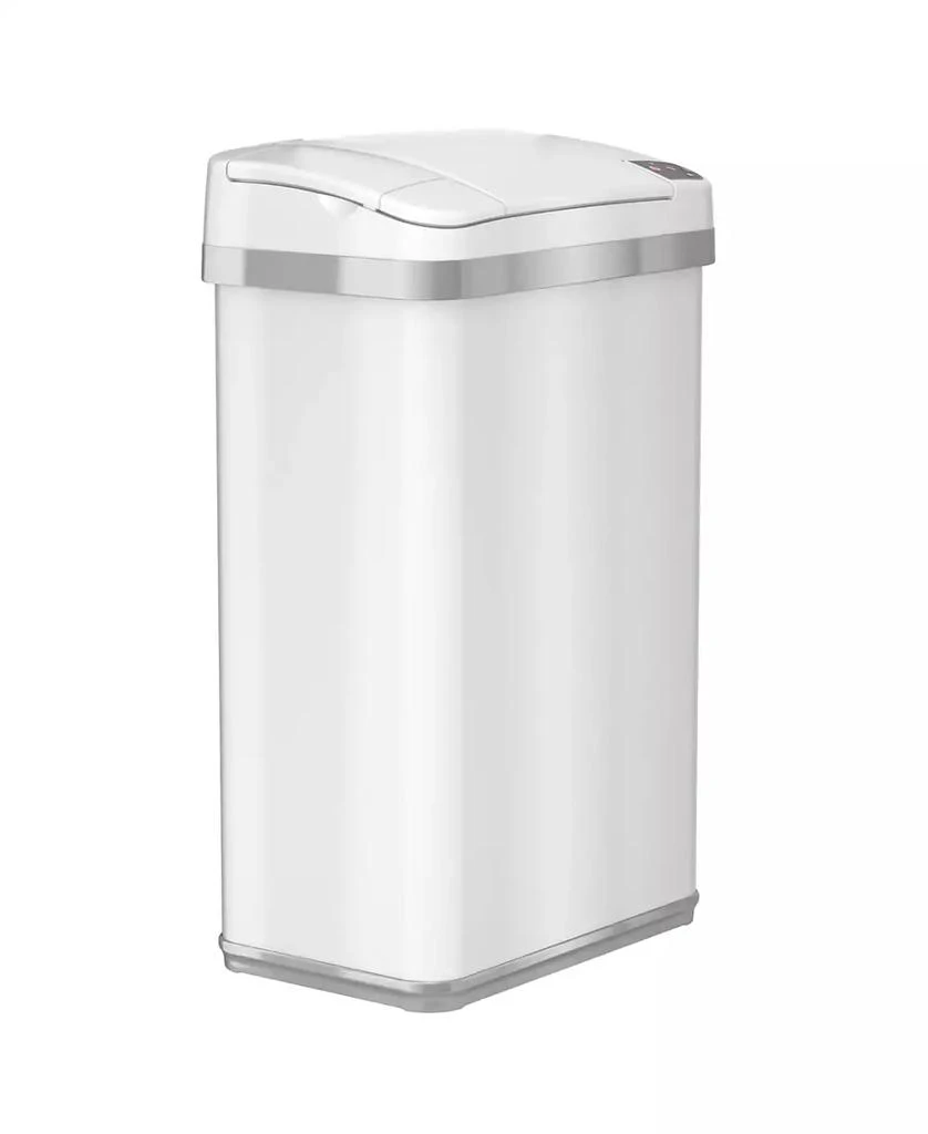 iTouchless Housewares & Products, Inc iTouchless 4 Gallon White Steel Touchless Trash Can with Deodorizer & Fragrance 1