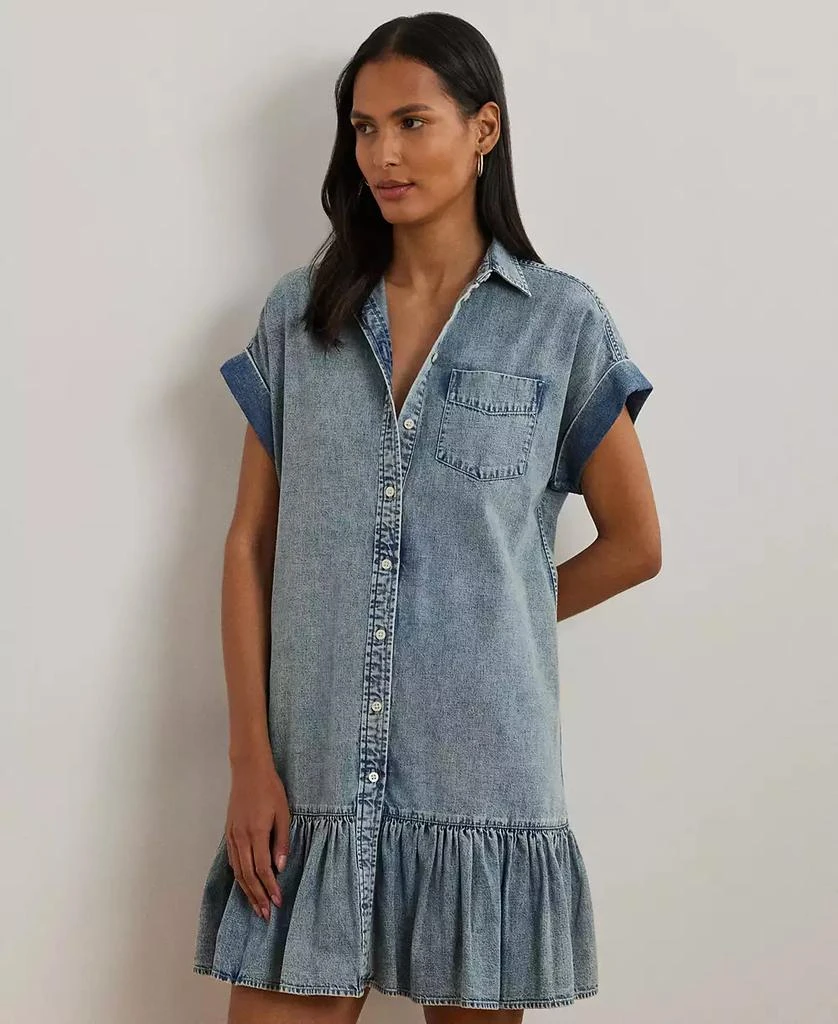 Ralph Lauren Women's Denim Short-Sleeve Shirtdress 4