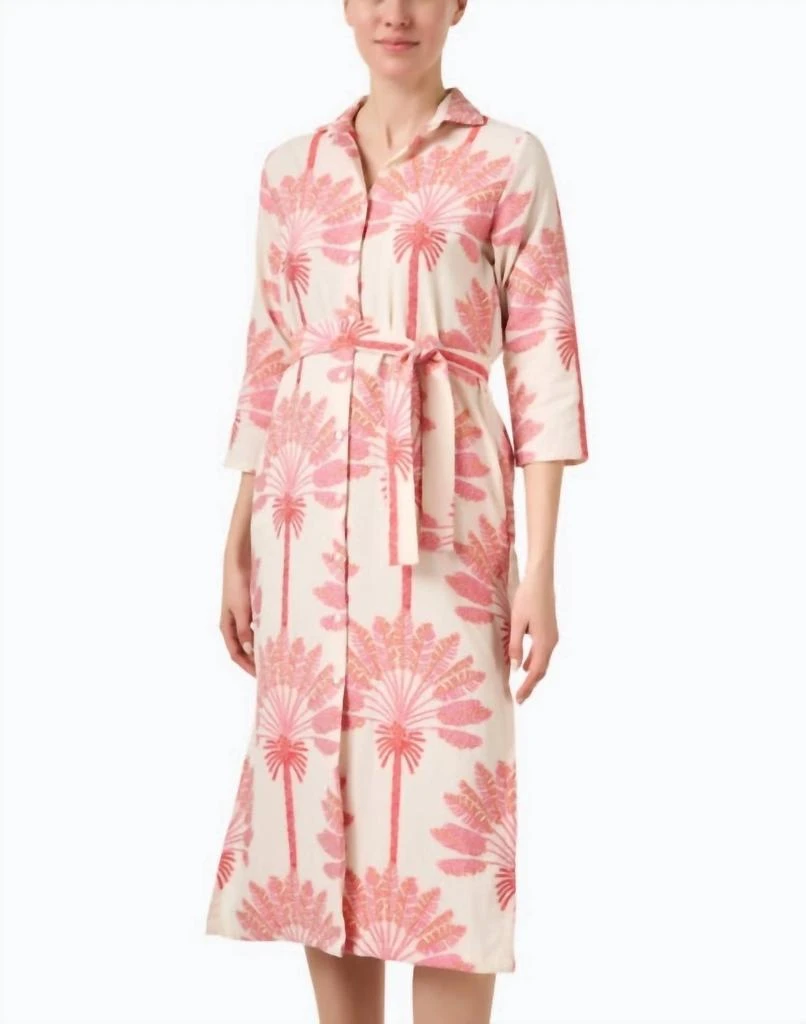 VILAGALLO Diana Dress In Palmera 1