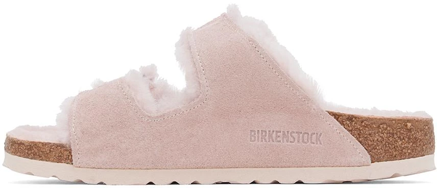 Birkenstock Pink Narrow Arizona Shearling Sandals 3