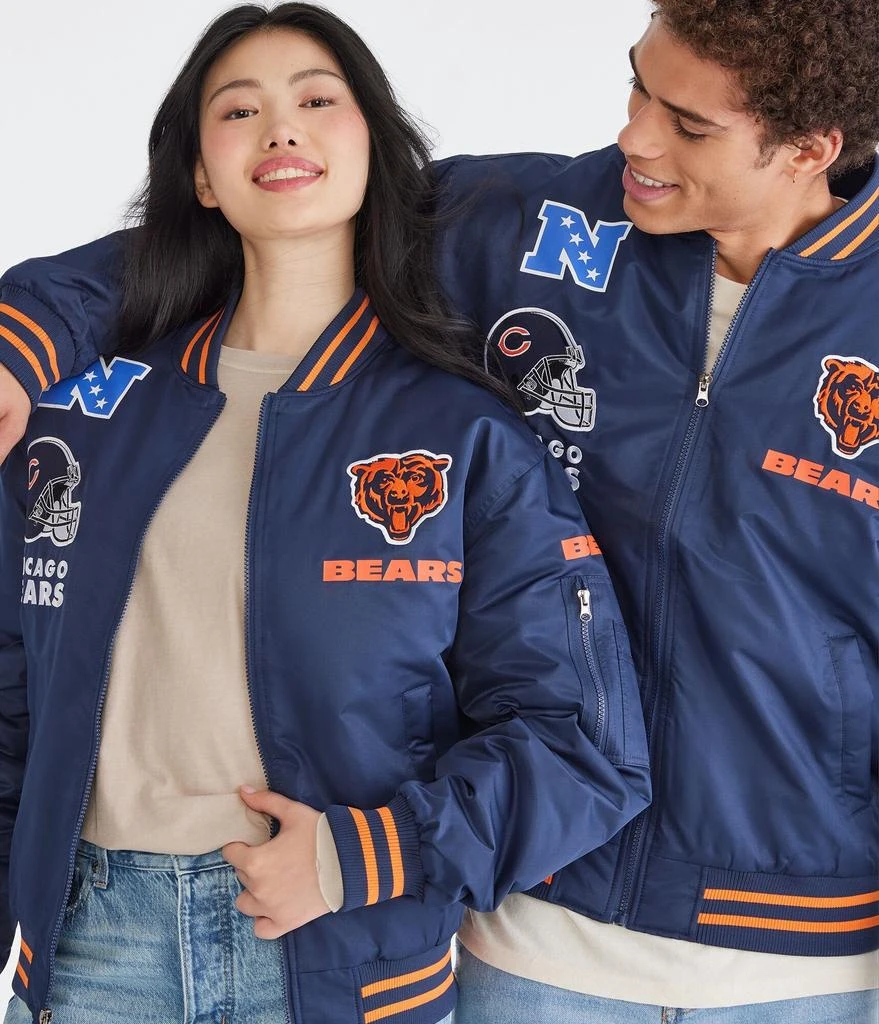 Aeropostale Chicago Bears Helmet Bomber Jacket 2