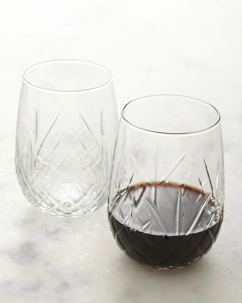 Godinger Dublin Stemless Wine Glasses, Set of 8 1