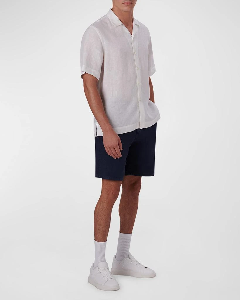 BUGATCHI Men's Linen Camp Shirt 2