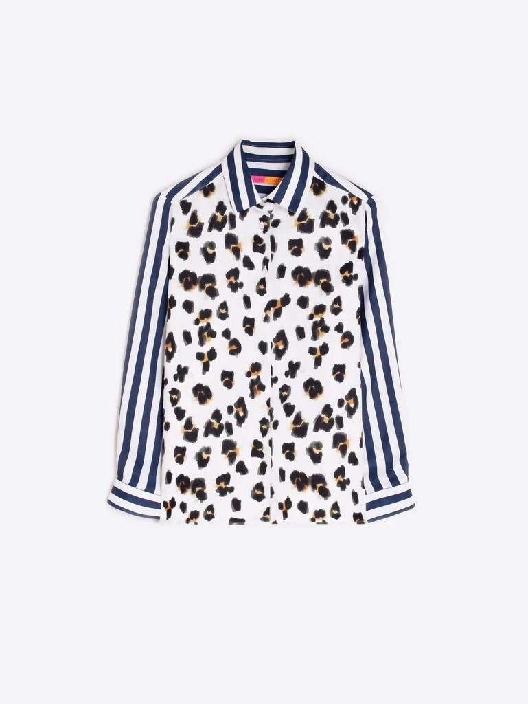 VILAGALLO Vilagallo - Shirt tea flores leopardo 3