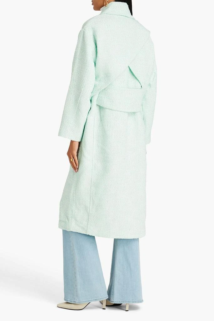 Aje Aurore metallic bouclé-tweed coat 3