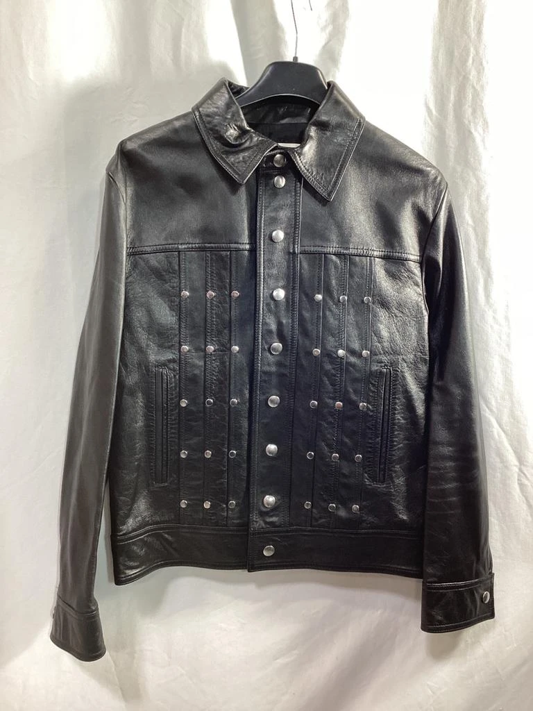 Celine x  Hedi Slimane Studded Jacket in Black Lamb Leather 6