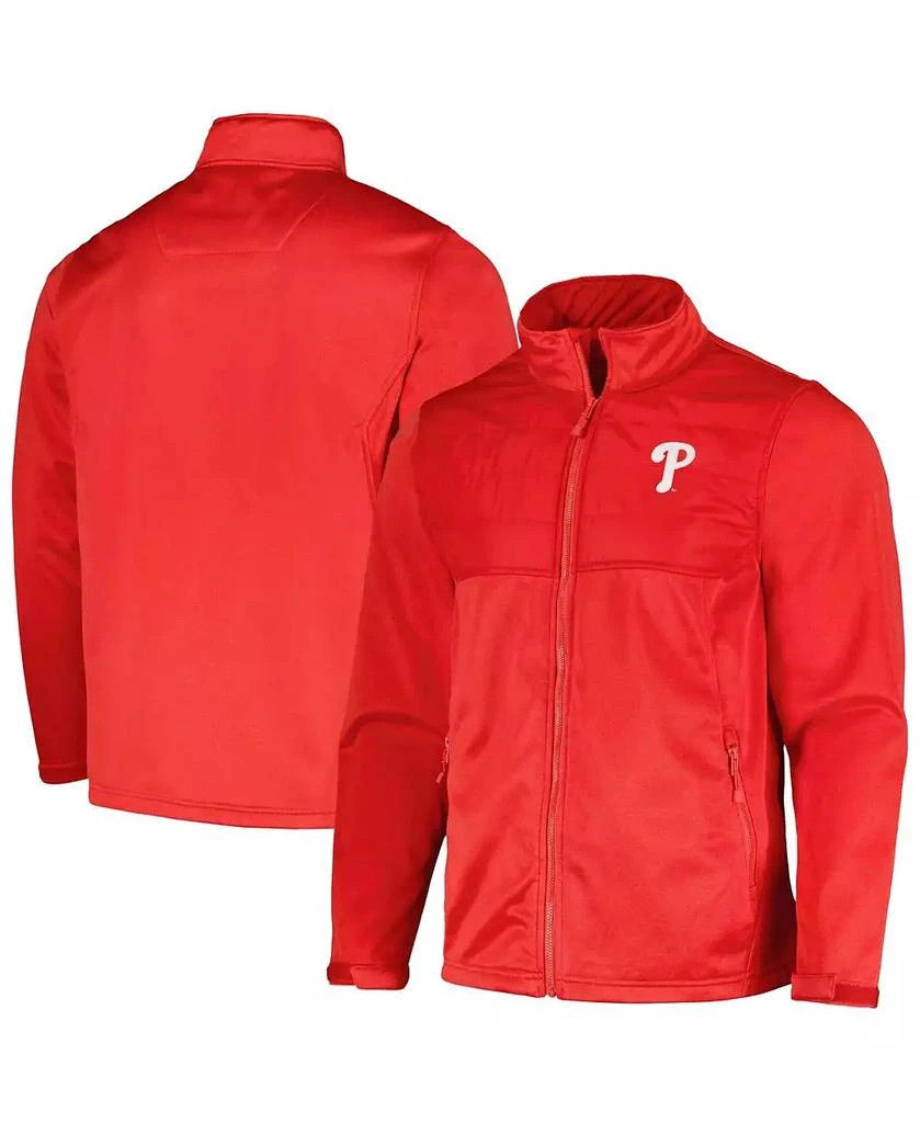 Dunbrooke Men's Heather Red Philadelphia Phillies Explorer Full-Zip Jacket 1