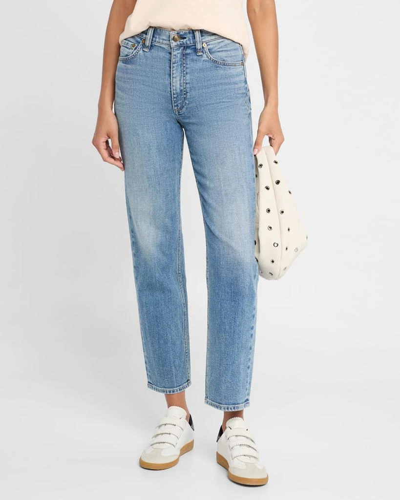 Rag & Bone Harlow Mid-Rise Ankle Straight Jeans 4