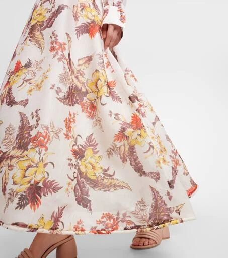 Zimmermann Matchmaker linen and silk maxi skirt 5