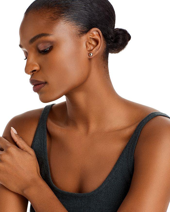 Bloomingdale's 14K Yellow Gold Flat Ball Stud Earrings