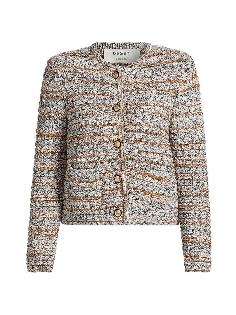 ba&sh Mixed Knit Cardigan 1