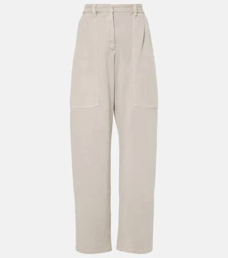 Brunello Cucinelli Mid-rise wide-leg jeans 1
