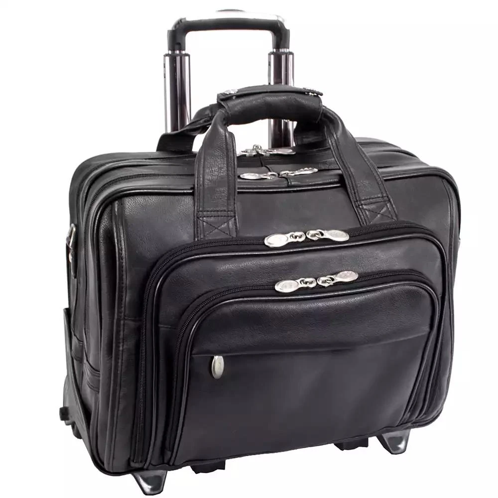 McKlein Gold Coast, 17" Patented Detachable -Wheeled Laptop Briefcase 1