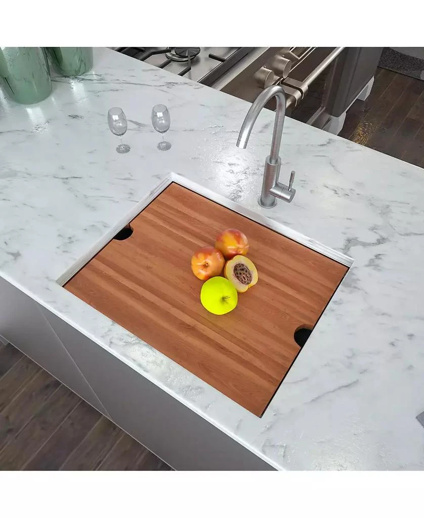 Flynama Laundry Workstation Sink Undermount Deep Single Bowl Stainless Steel Utility Tub 3