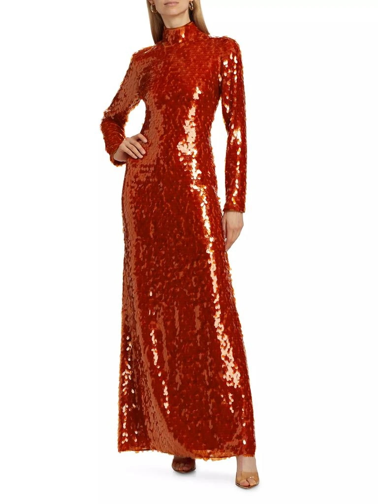 Simon Miller Sculpty Sequin Dress Maxi-Dress 2