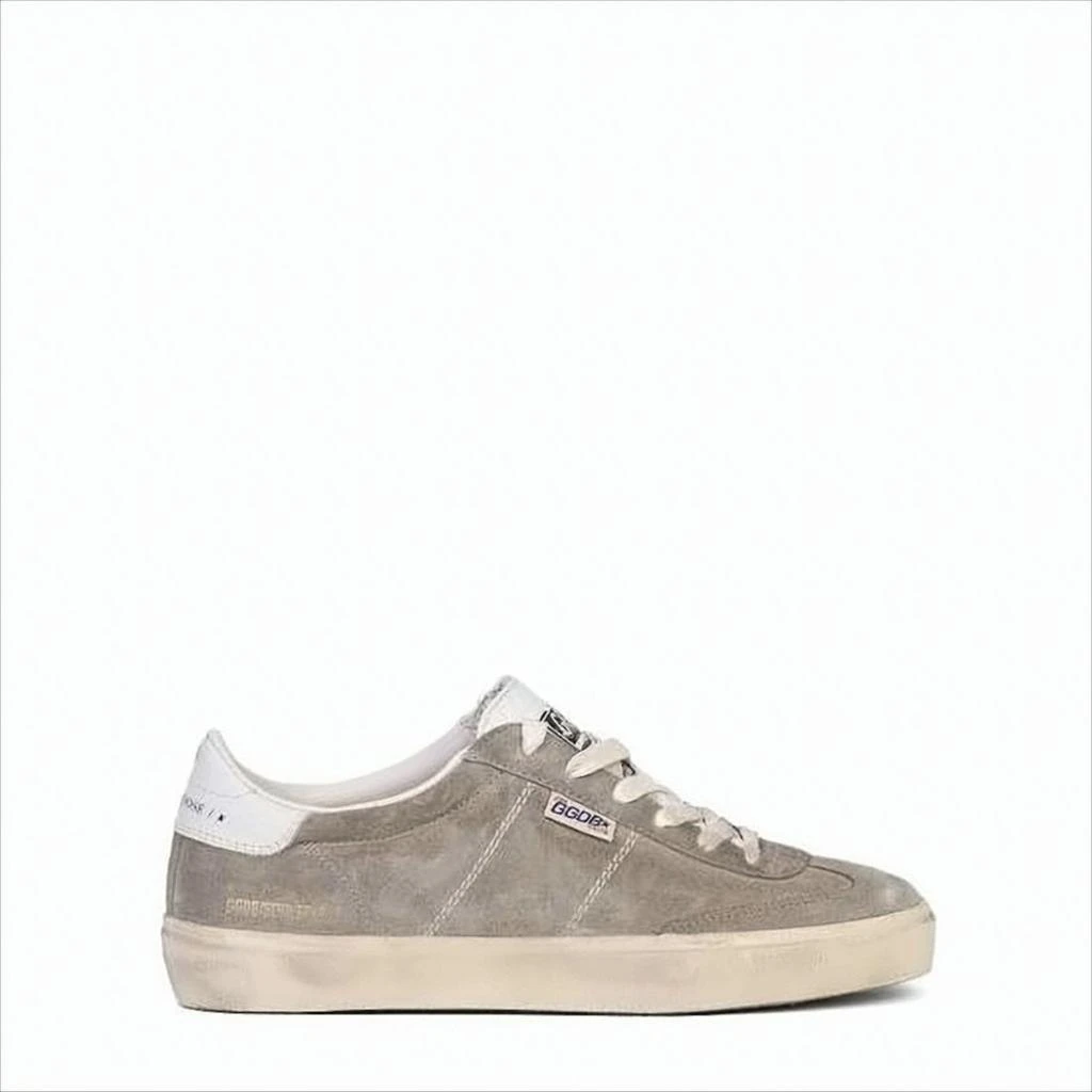 Golden Goose Distressed Suede Low-Top Sneakers with Leather Accents