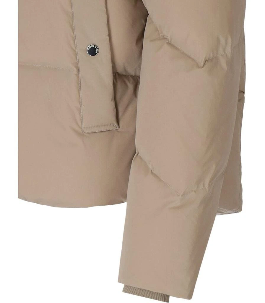 Woolrich WOOLRICH  ALSEA TAUPE SHORT HOODED DOWN JACKET 4