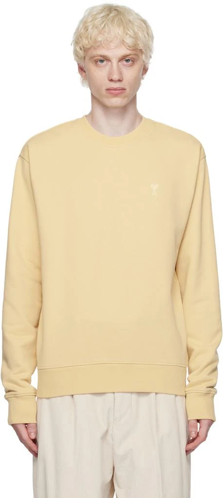 AMI Paris Yellow Ami de Cœur Sweatshirt 1