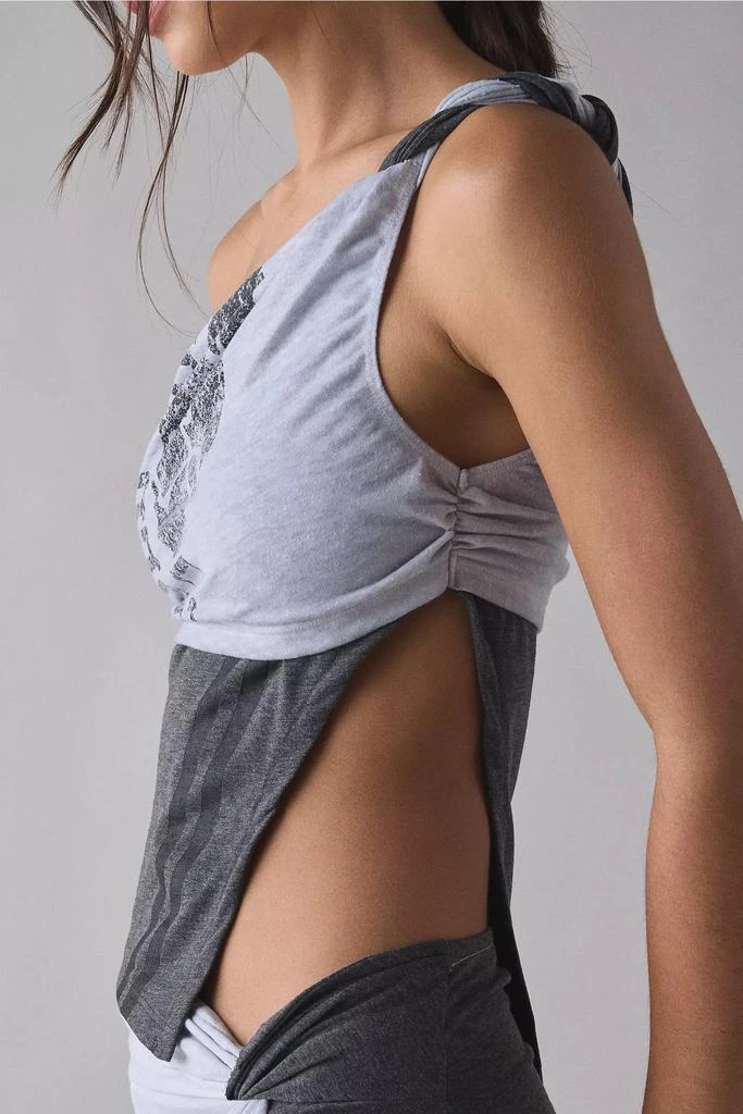 Jaded London Jaded London Asymmetric Spliced Two-Tee Top 3