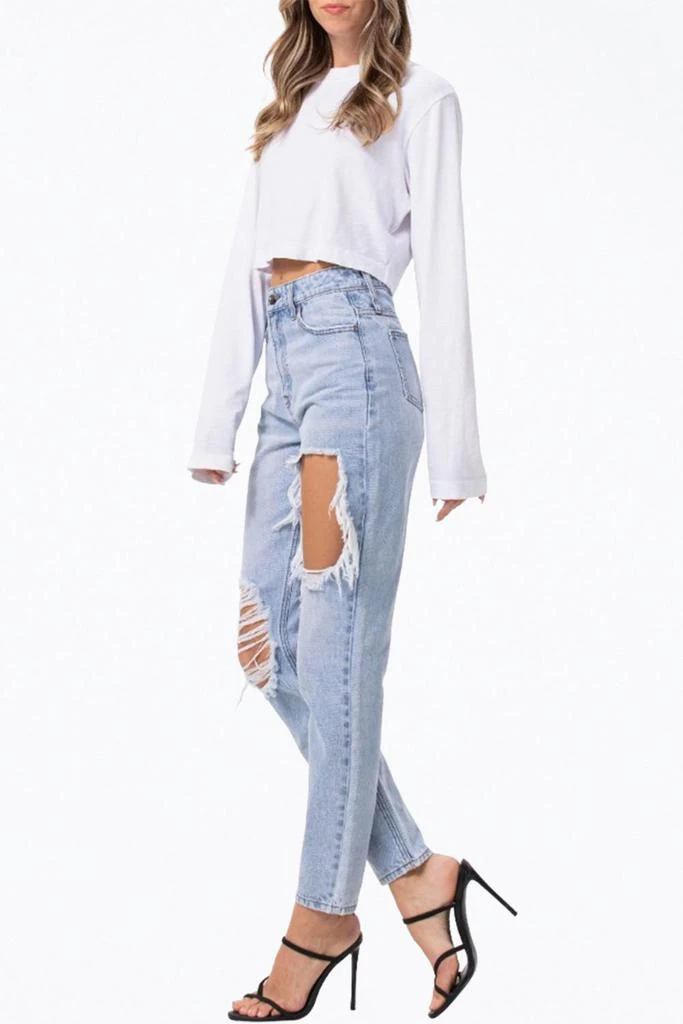 Jelly Jeans Jelly Jeans - HIGH-RISE DISTRESSED TAPERED JEANS 3