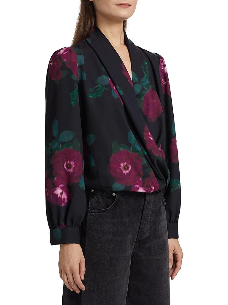 FIGUE Jackie Floral V-Neck Blouse 4