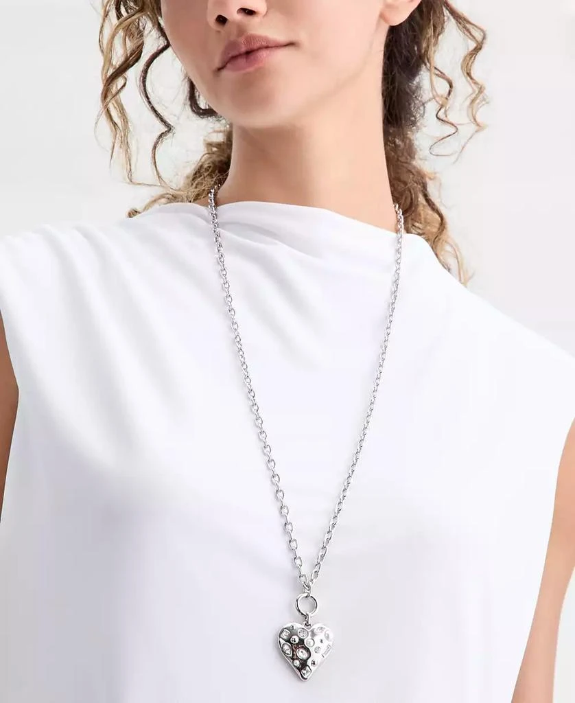 INC International Crystal 
Imitation Pearl Heart Pendant Necklace, 32" + 3" extender, Macy
s Exclusive 3