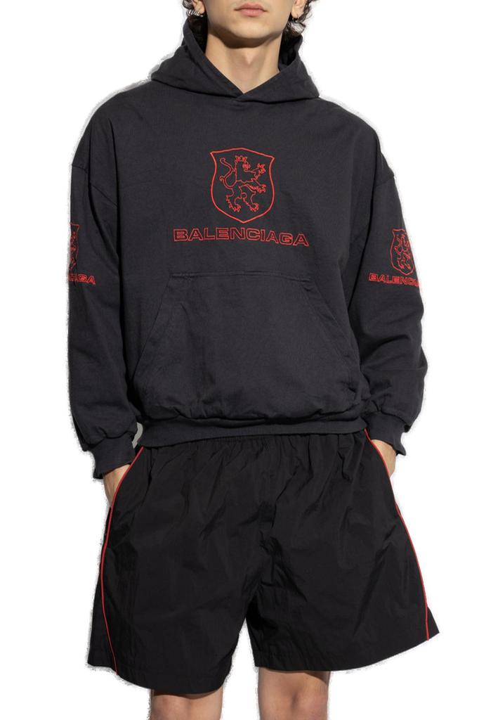 Balenciaga Logo Embroidered Hoodie – On Sale Now with Up to