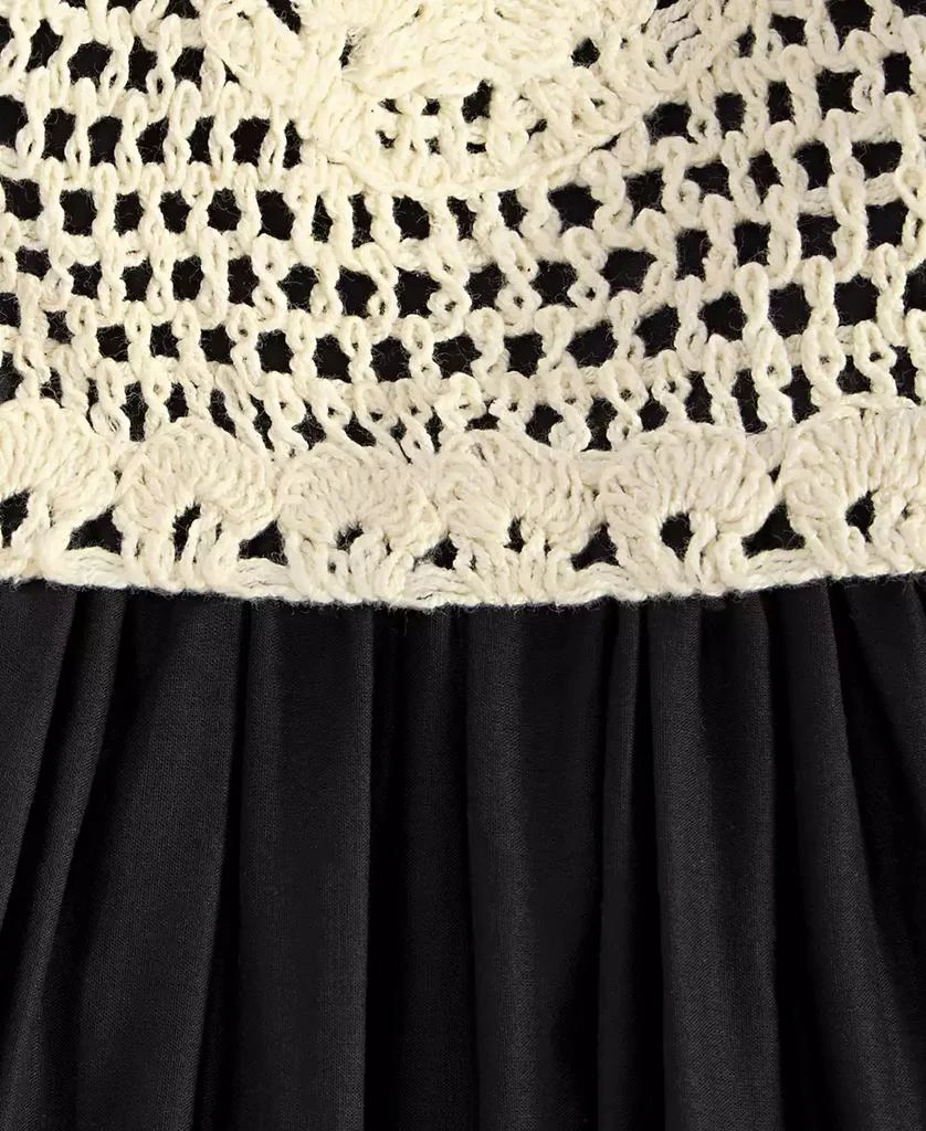 On 34th Women's Cotton Voile Crochet-Bodice Dress, Exclusively at Macy's 3