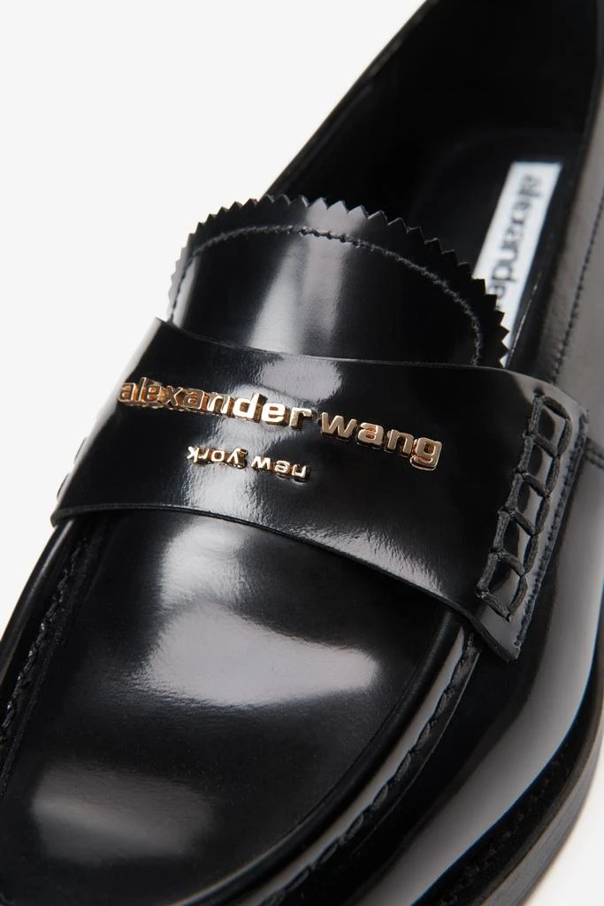 Alexander Wang CARTER LOGO LEATHER LOAFER 4