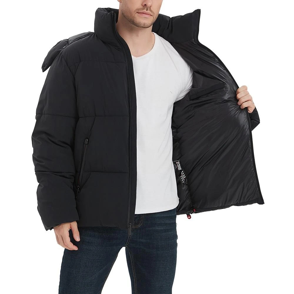 Outdoor United Men's 4-Way Stretch Quilted Puffer Jacket with Detachable Hood 5