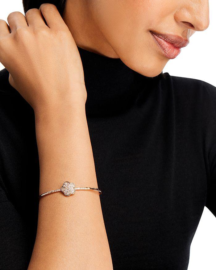 Pasquale Bruni 18K Rose Gold Petit Joli Diamond Flower Bangle Bracelet - Exclusive
