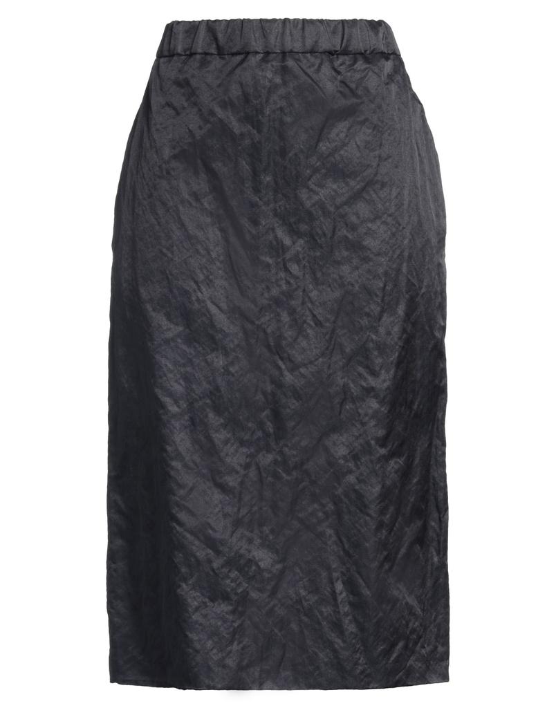 スカート [WEEKEND MAX MARA] Tied Pleated Skirt BLACK Weekend Max Mara A-line Pleated Skirt Waist Tie In Black
