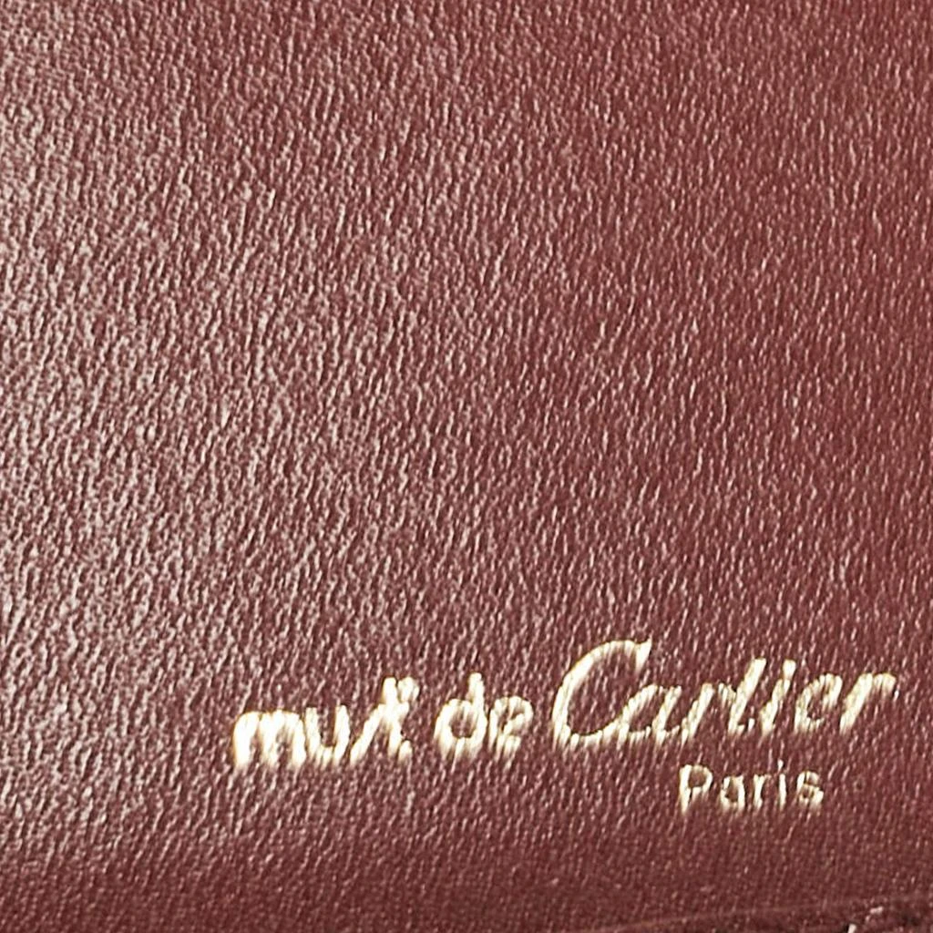 Cartier Cartier Red Leather Must de Cartier Bifold Long Wallet 9