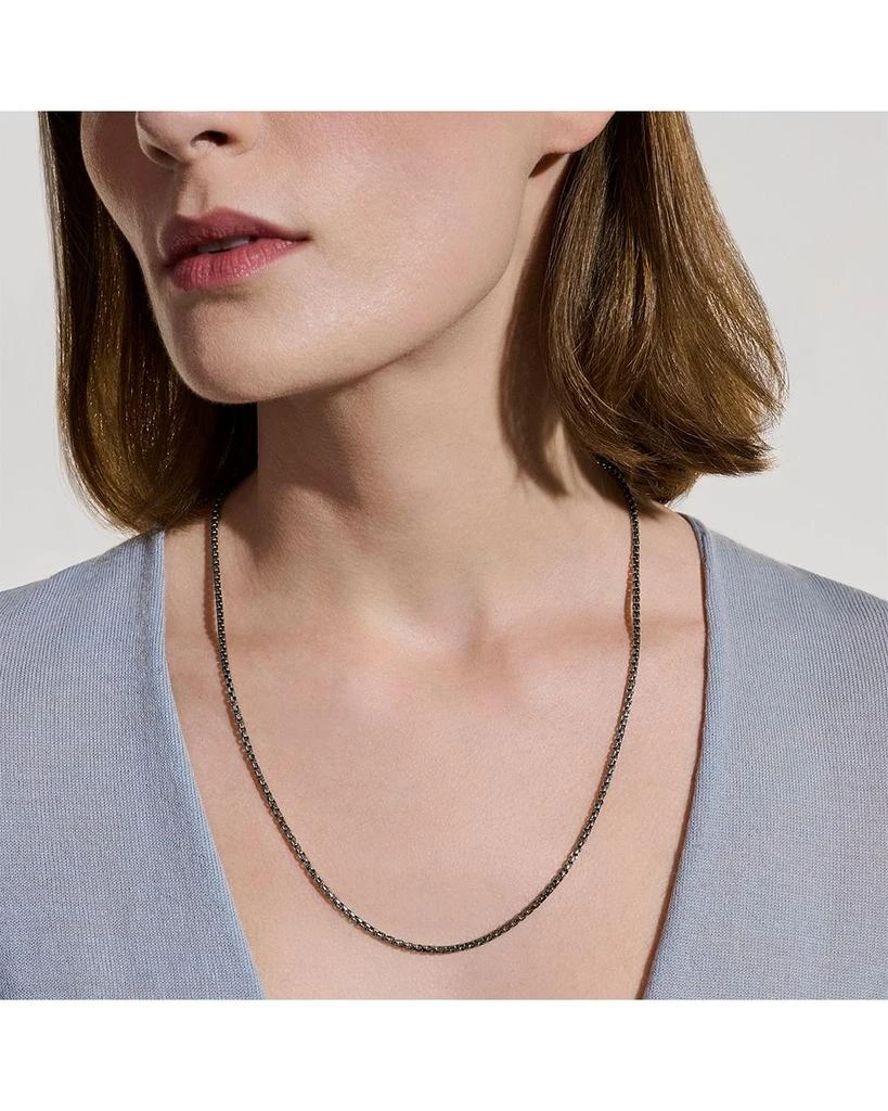 John Hardy Men
s Dark Silver Chain Box Link Necklace, 20" 2