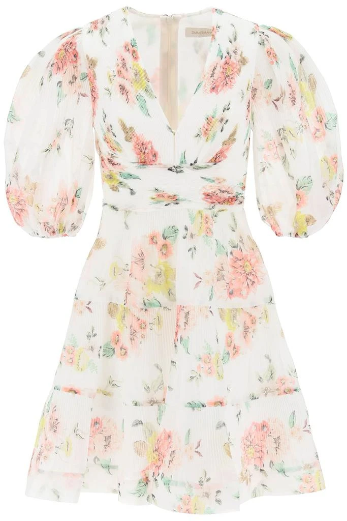 Zimmermann FLORAL PRINT PLEATED DRESS 1
